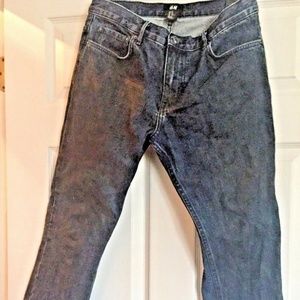 H&M Blue Denim Skinny Straight Leg ANKLE Jeans 29